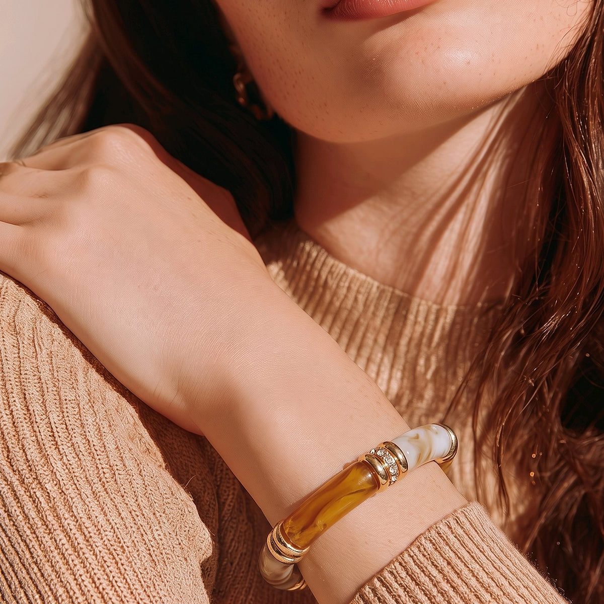 Pulsera resina vintage