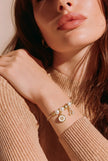 Pulsera tipo pandora corazón
