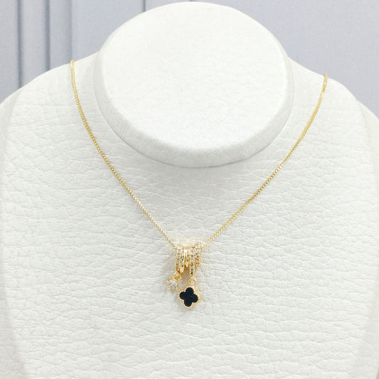 Rodio collar van cleef zafiro