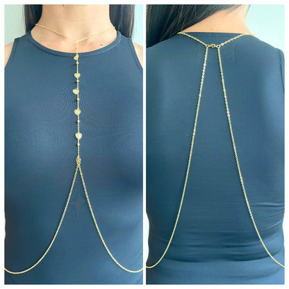 body chain estrella perla