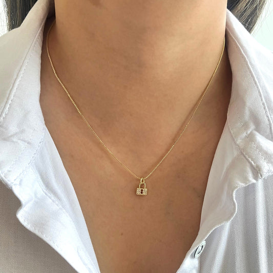 Collar rodio Sol