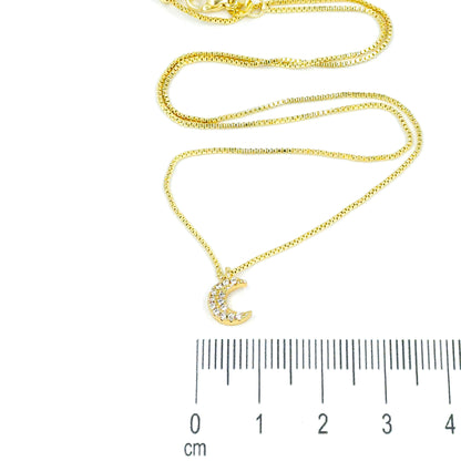 Collar rodio luna