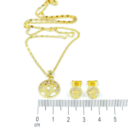 Collar rodio árbol vida