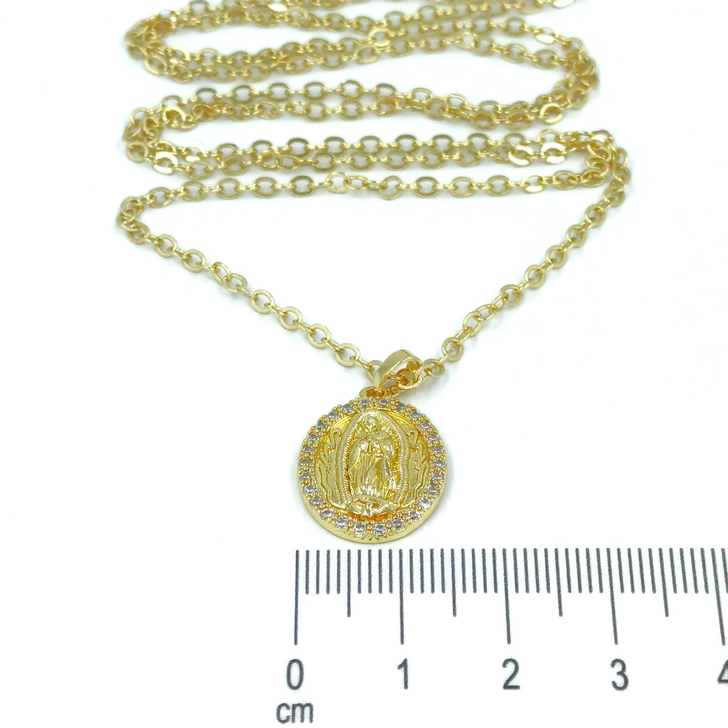 Collar rodio medallita