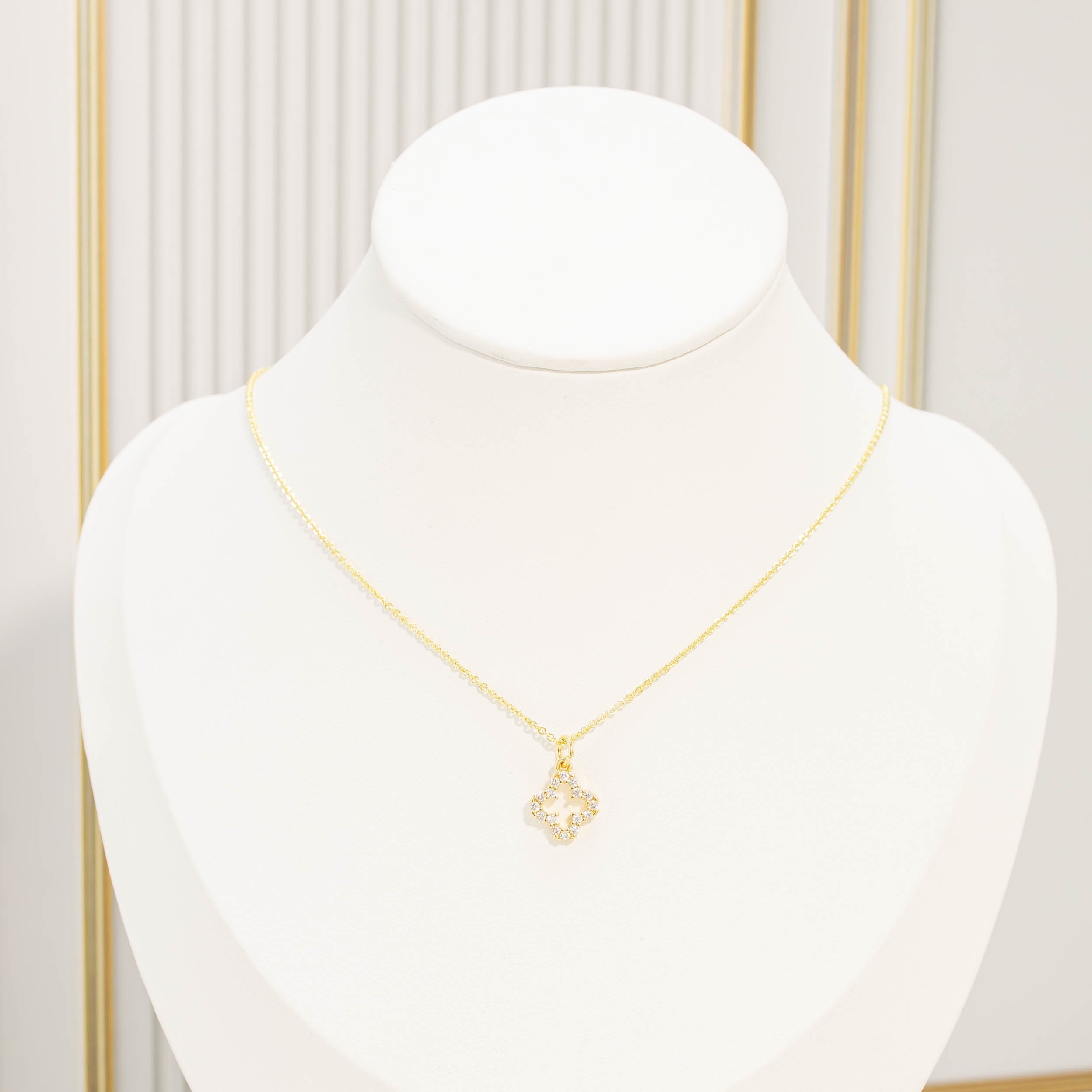 Collar rodio van cleef