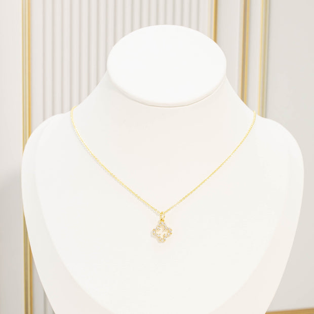 Collar rodio van cleef