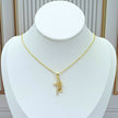 Collar rodio cruz dije