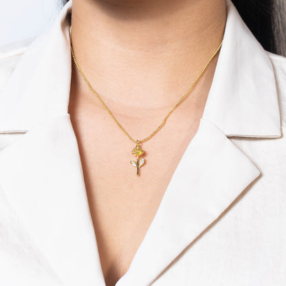 Collar rodio rosa