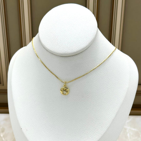 Collar rodio huella