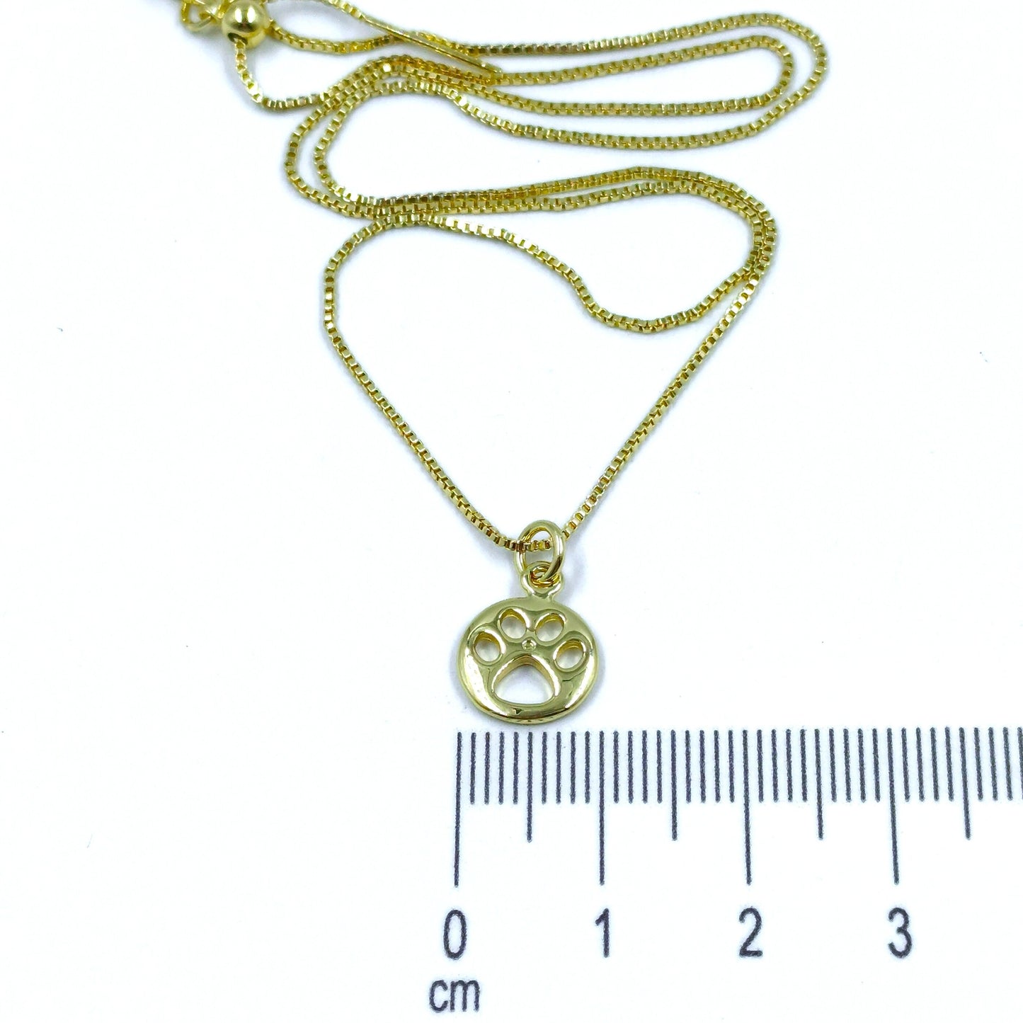 Collar rodio huella