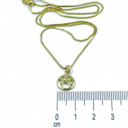 Collar rodio huella