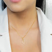 Collar rodio dije corazones