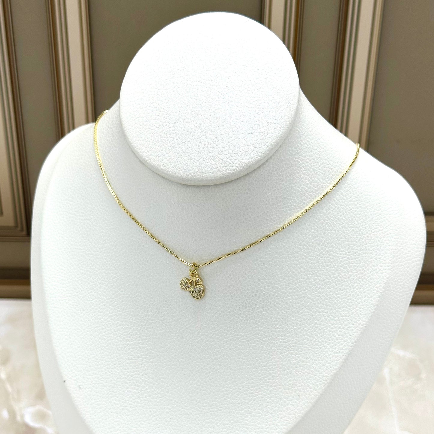 Collar rodio cereza