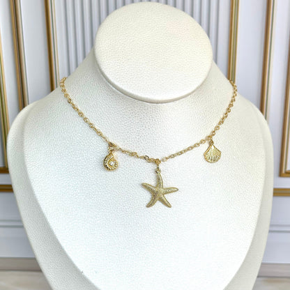 Collar rodio mar