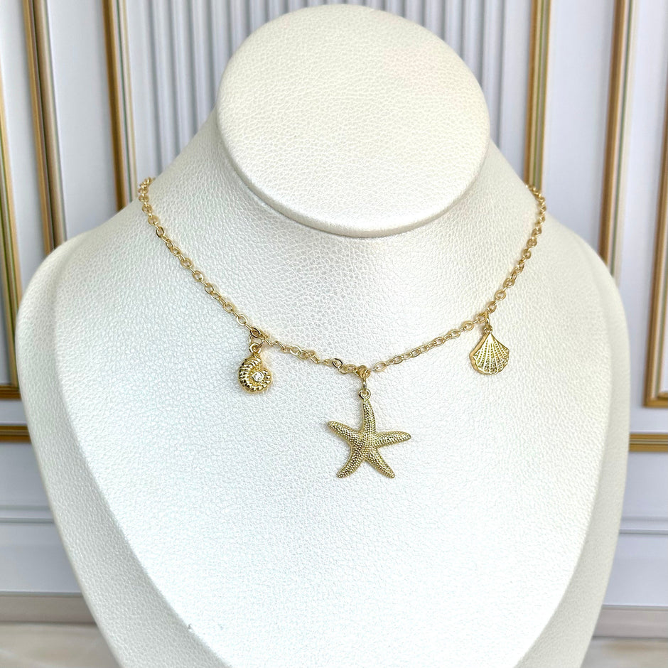 Collar rodio mar