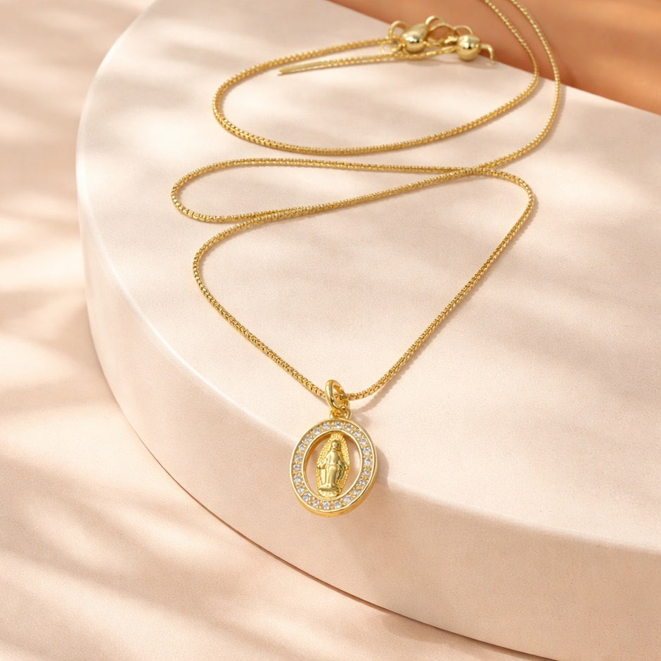 Collar rodio virgen