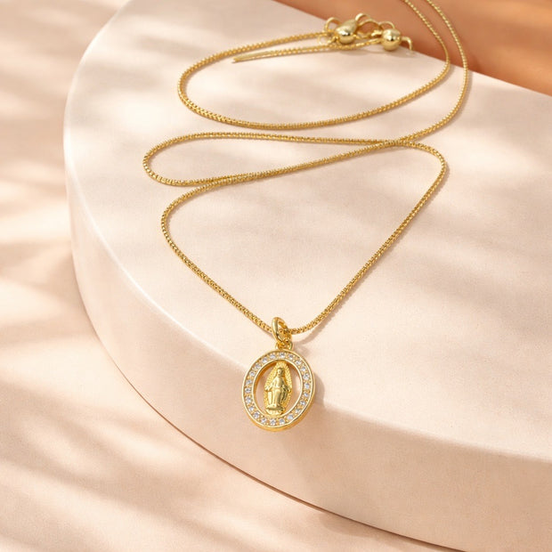 Collar rodio virgen