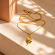 Collar rodio tulipán