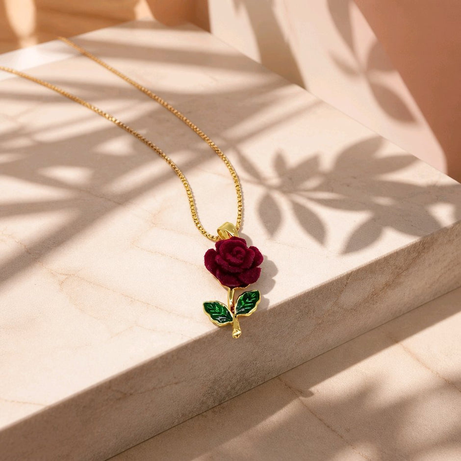 Collar rodio rosa