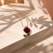 Collar rodio rosa