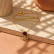 Collar rodio rosa mini