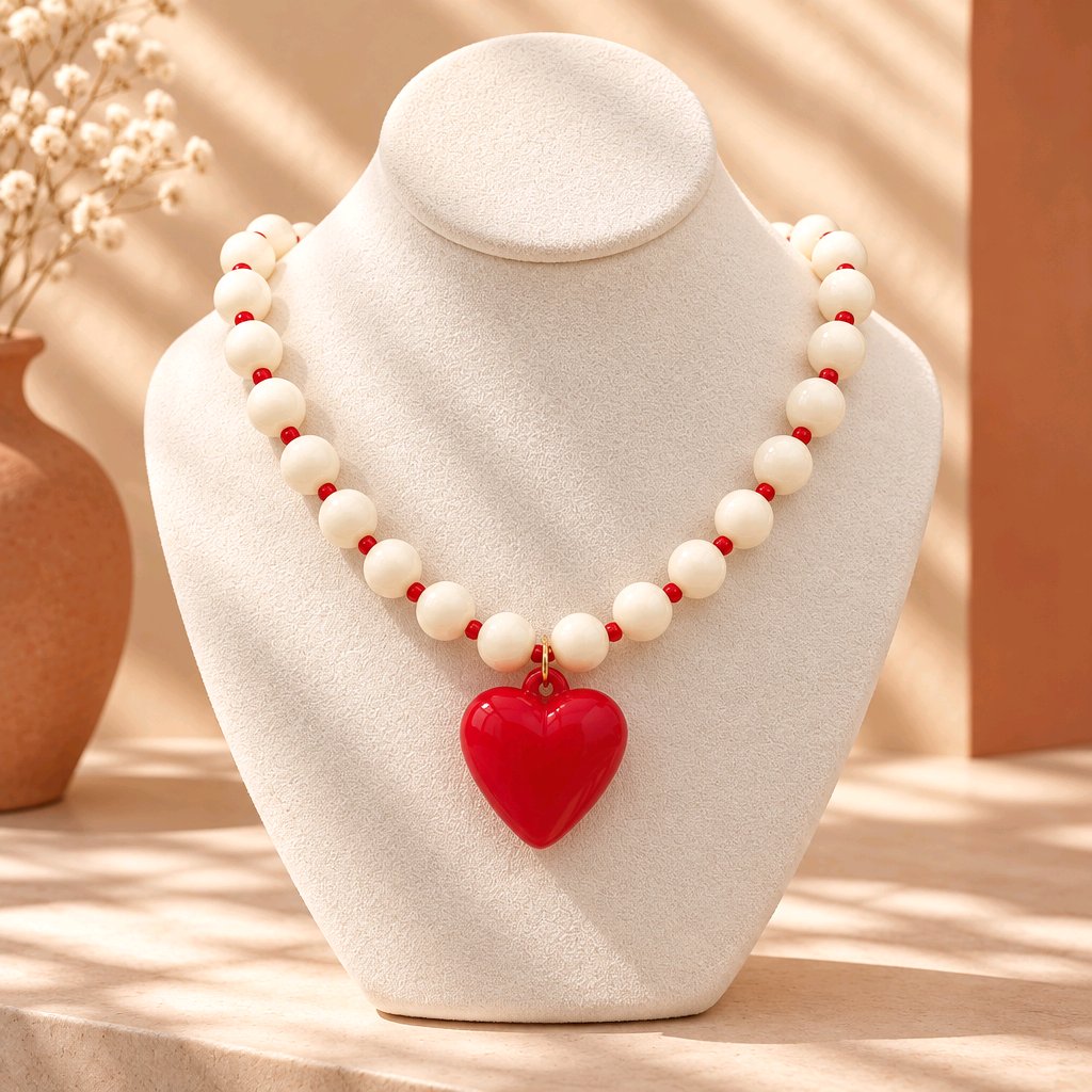 Collar rodio rosado