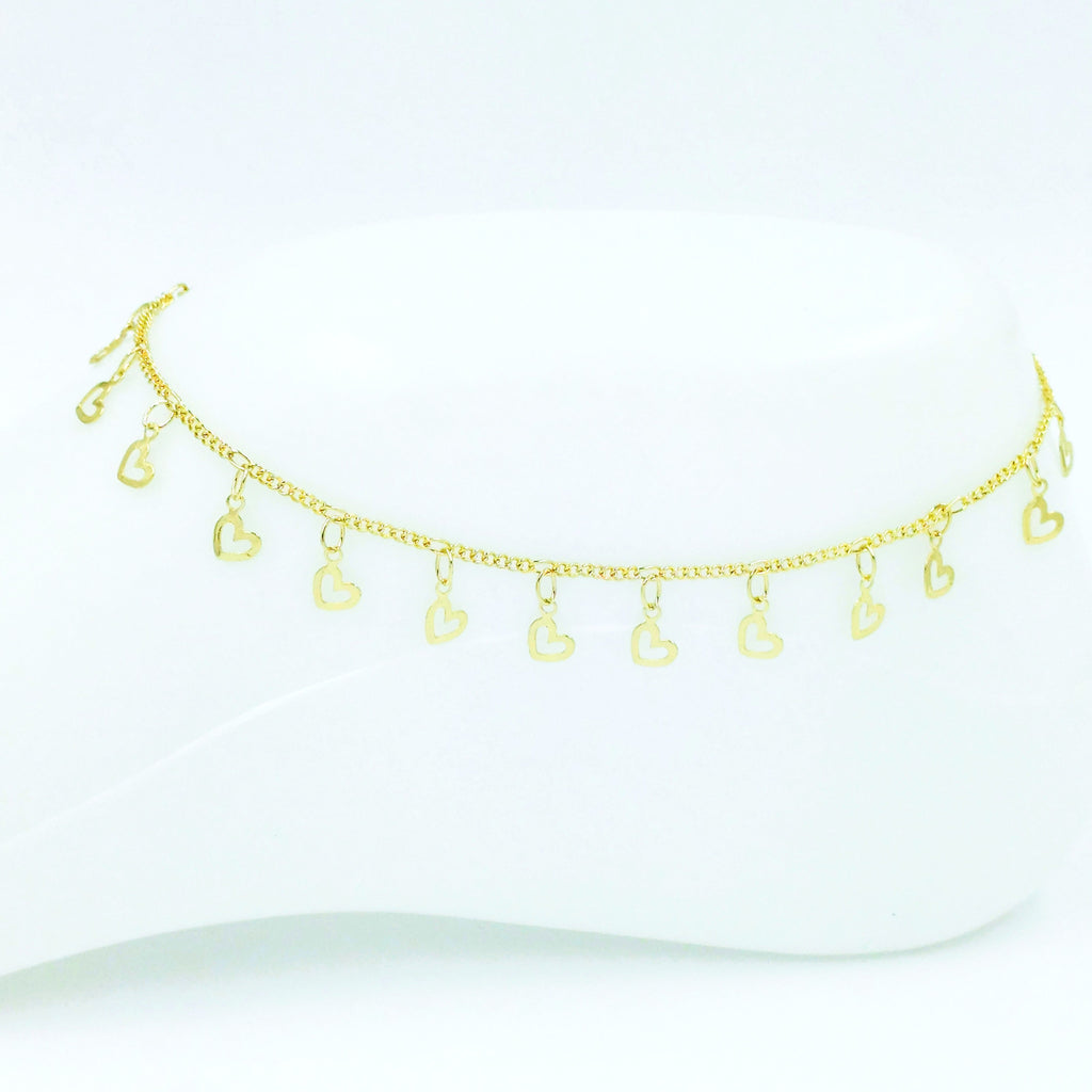 Tobillera cilueta corazón