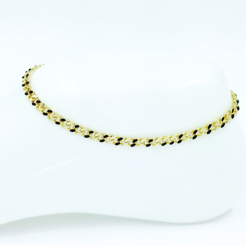 Tobillera Cubana negra