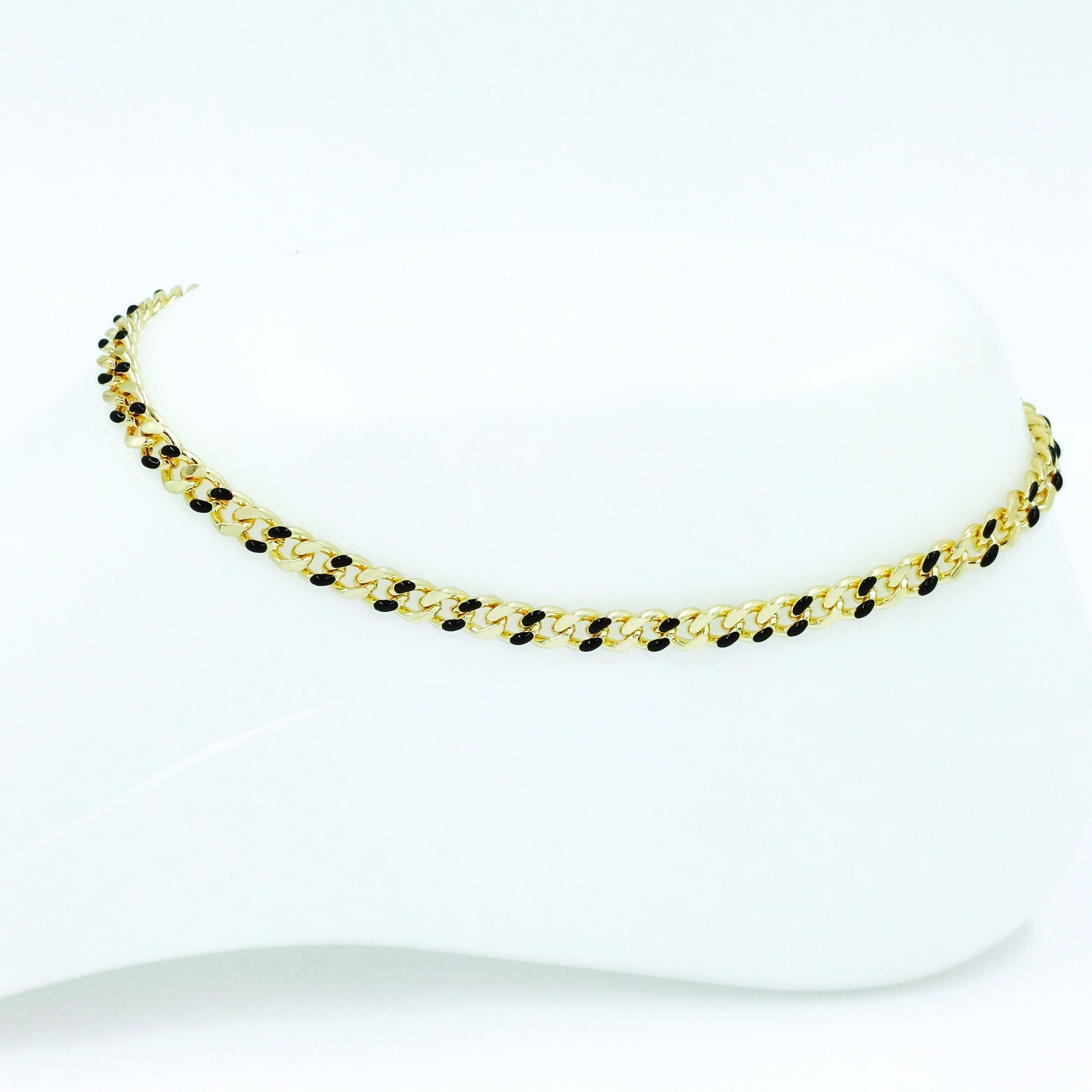 Tobillera Cubana negra