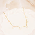 Tobillera Van cleef blano