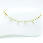 Tobillera Van cleef blano