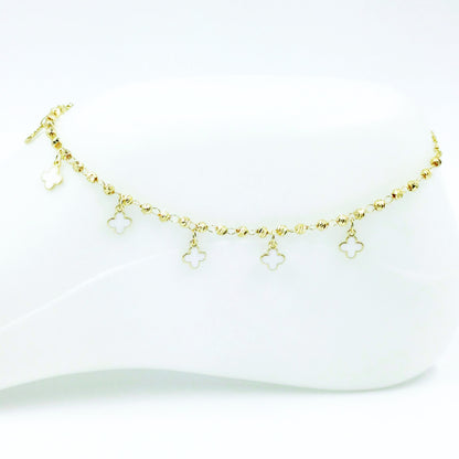 Tobillera Van cleef blano