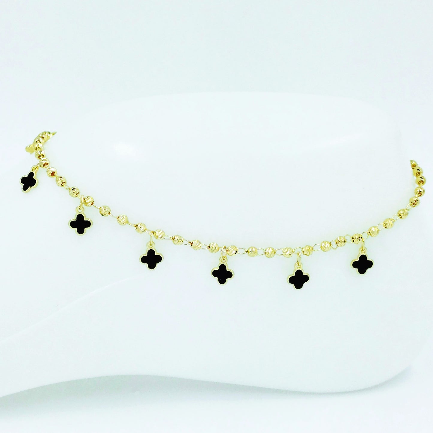 Tobillera Van cleef negro