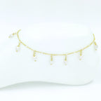 Tobillera Perla corazón