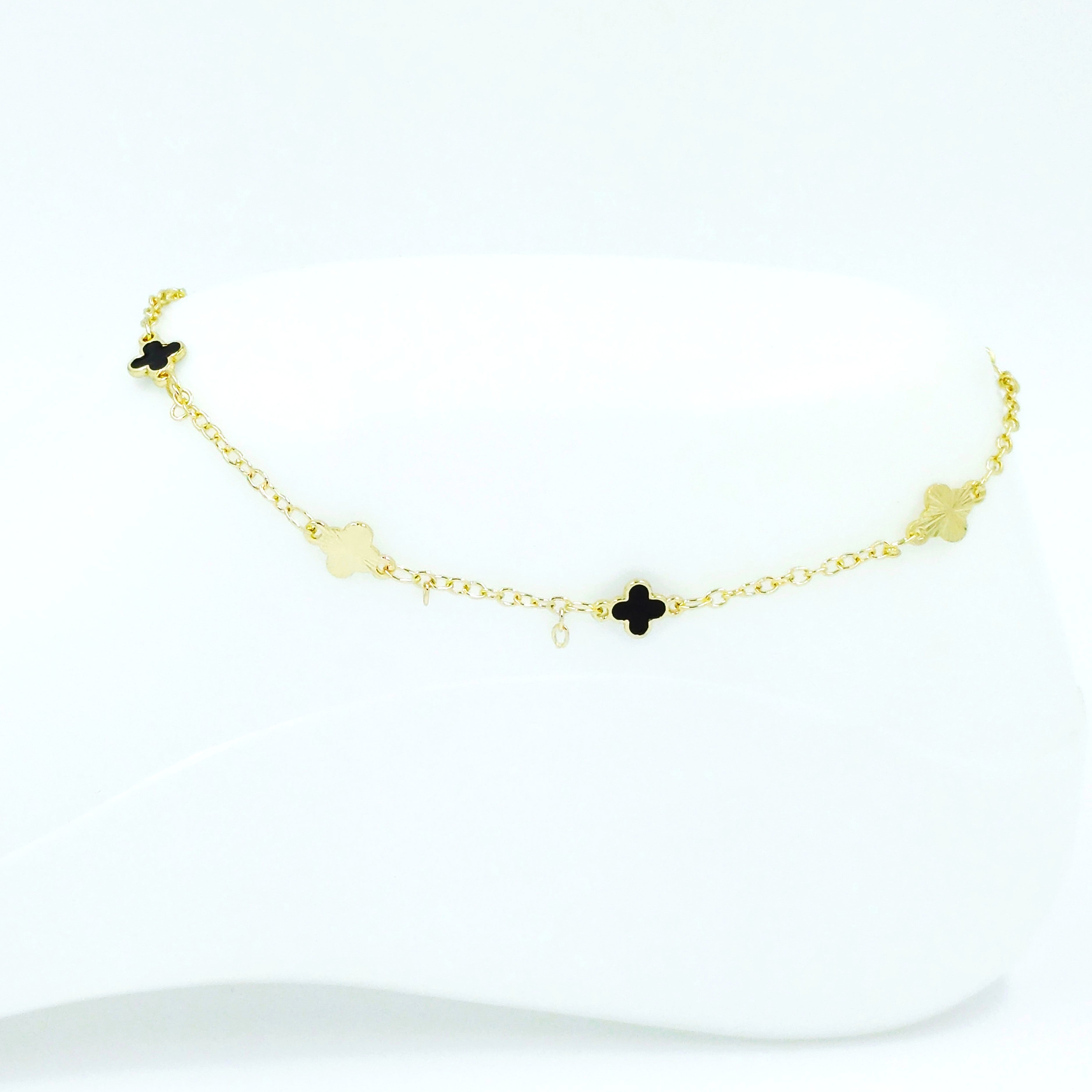 Tobillera van cleef negro