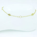 Tobillera Vancleef blanco