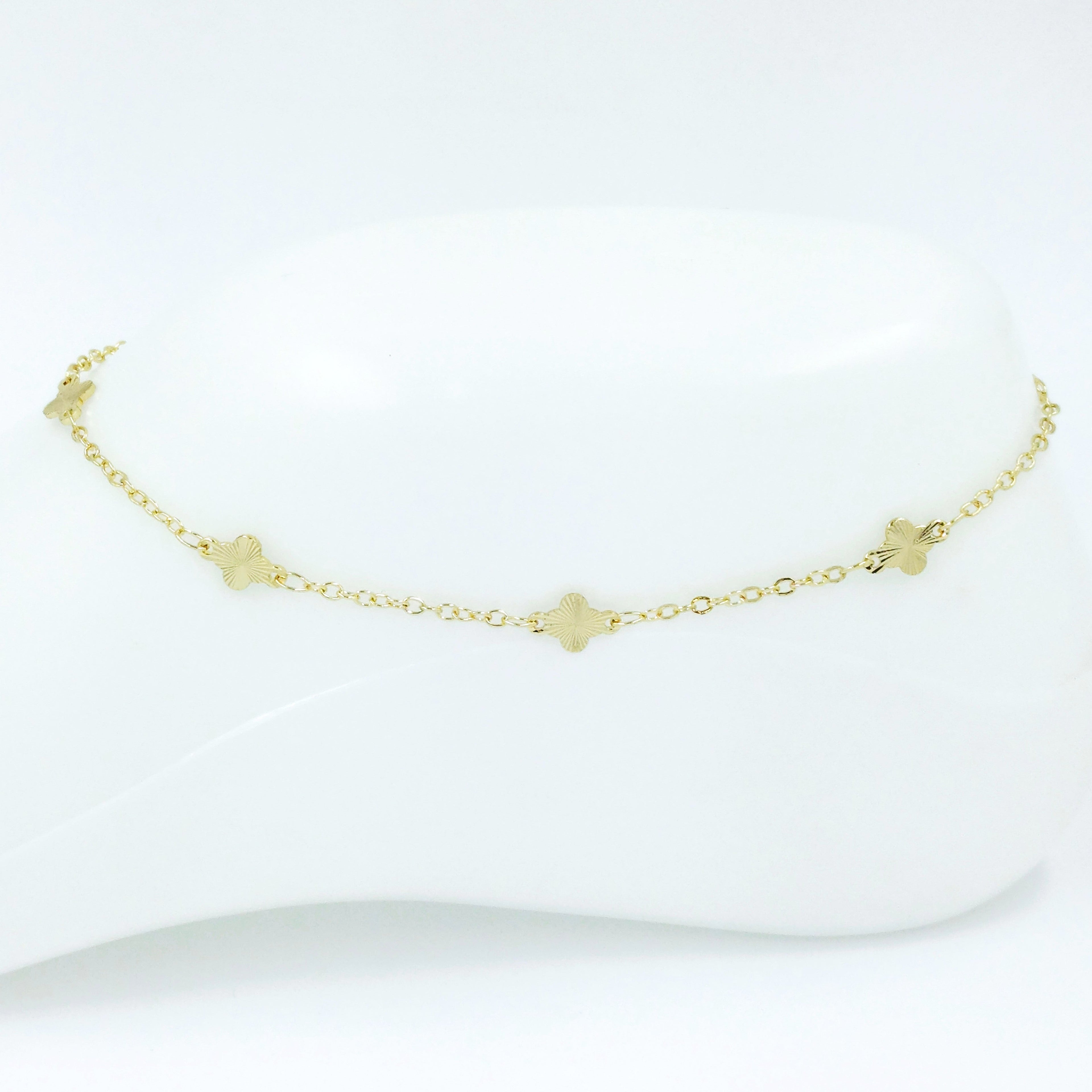 Tobillera Van cleef gold