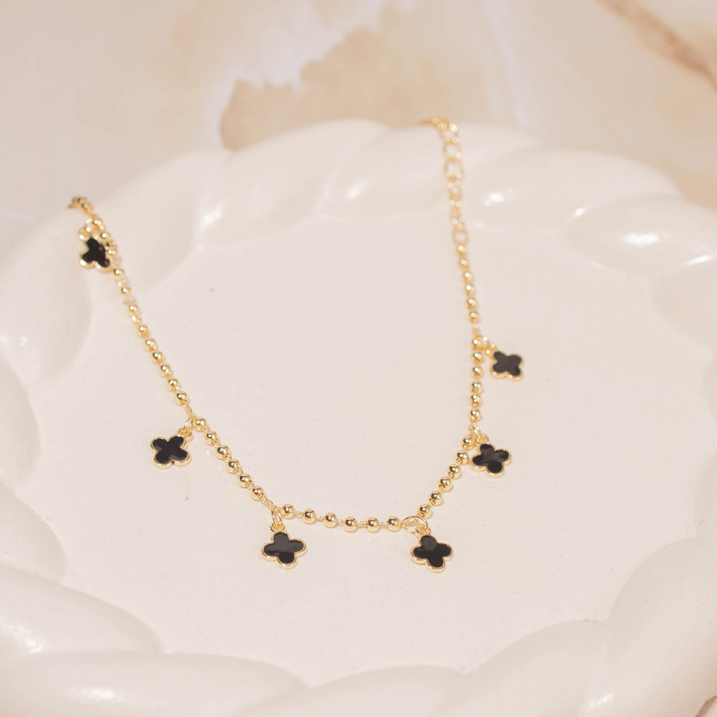 Tobillera Van cleef negro