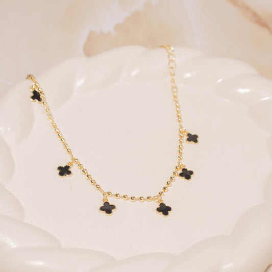 Tobillera Van cleef negro