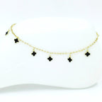 Tobillera Van cleef negro