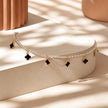 Tobillera mini perlas van cleef negro
