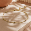 Tobillera diamantada