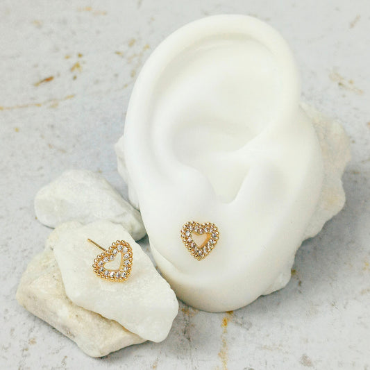 Topo silueta corazon microzircones
