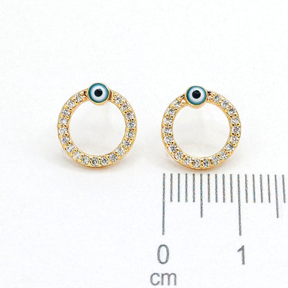 Topo aro ojo turco (1cm)