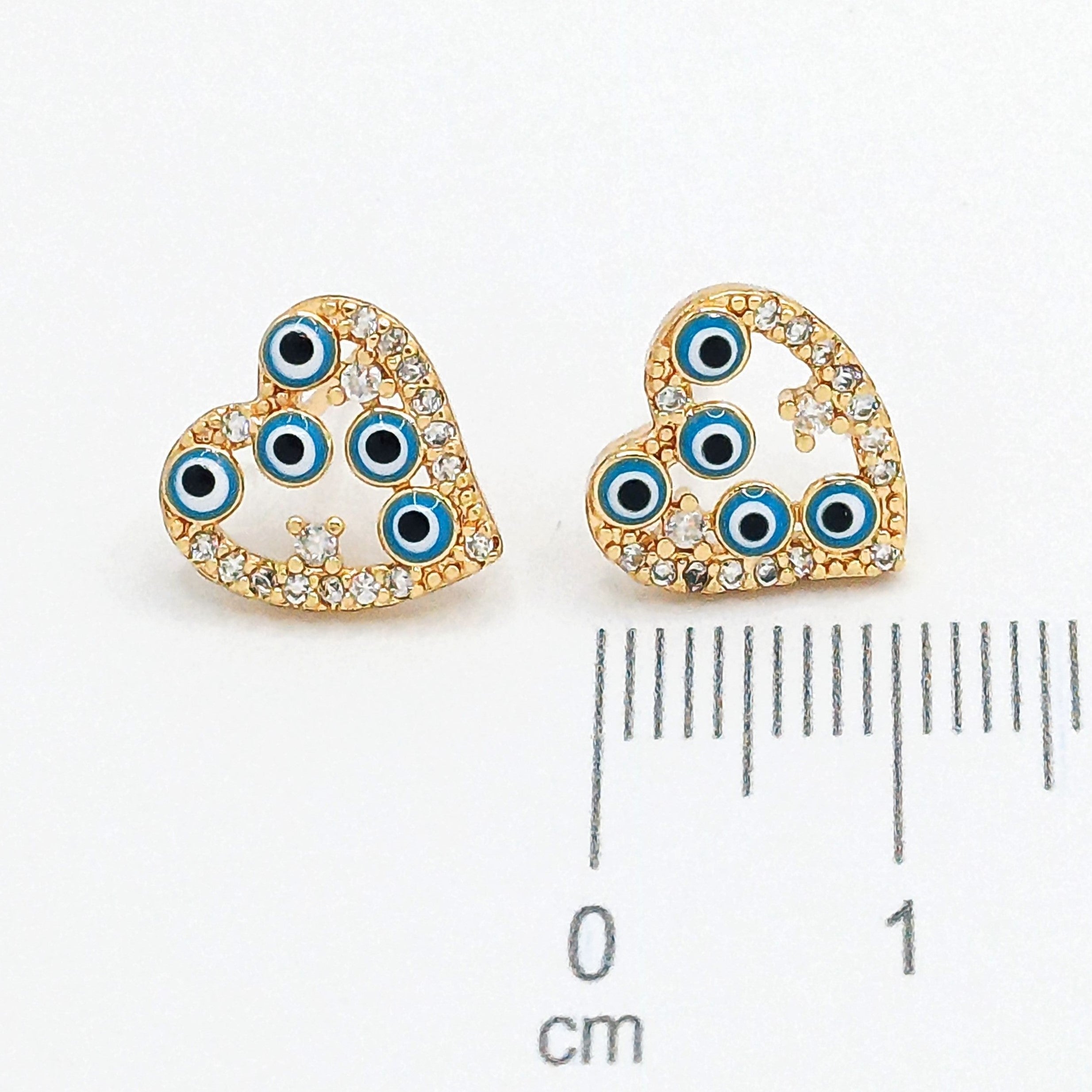 Topo corazon ojos turcos (1cm)