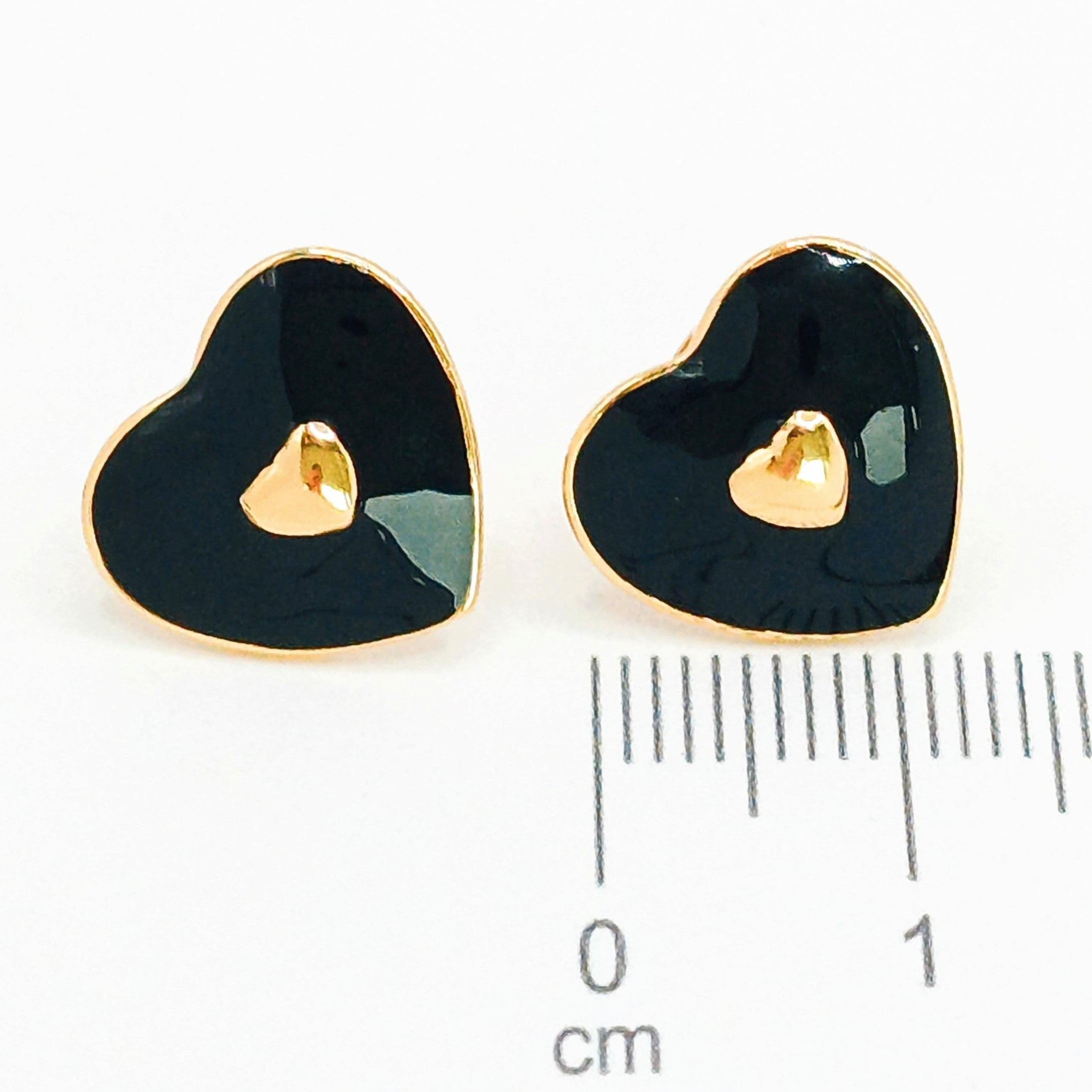 Topo corazon esmaltado (1,4cm)