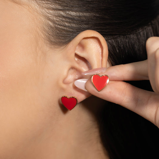 Topo corazon esmaltado (1,1cm)