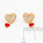 Topo dije corazon esmaltado