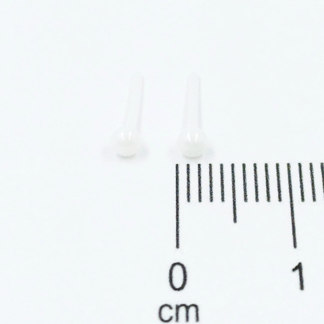 Topo balín cerámica #3 blanco