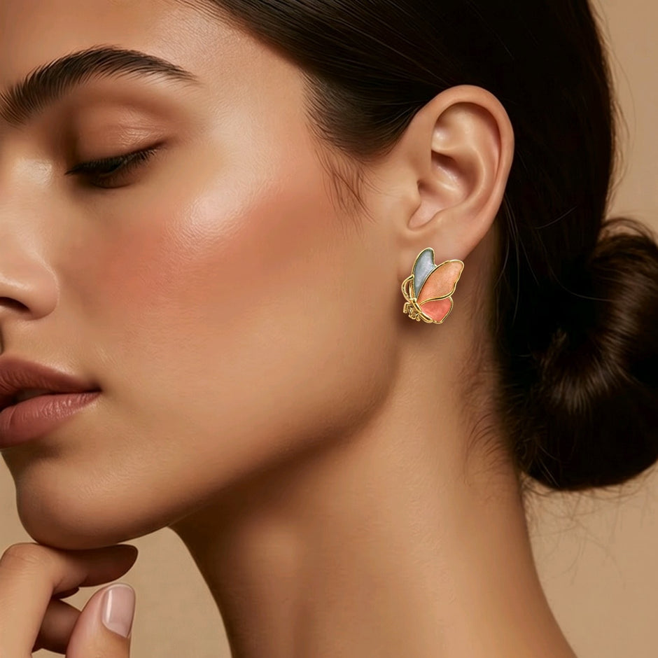 Topo mariposa esmaltada
